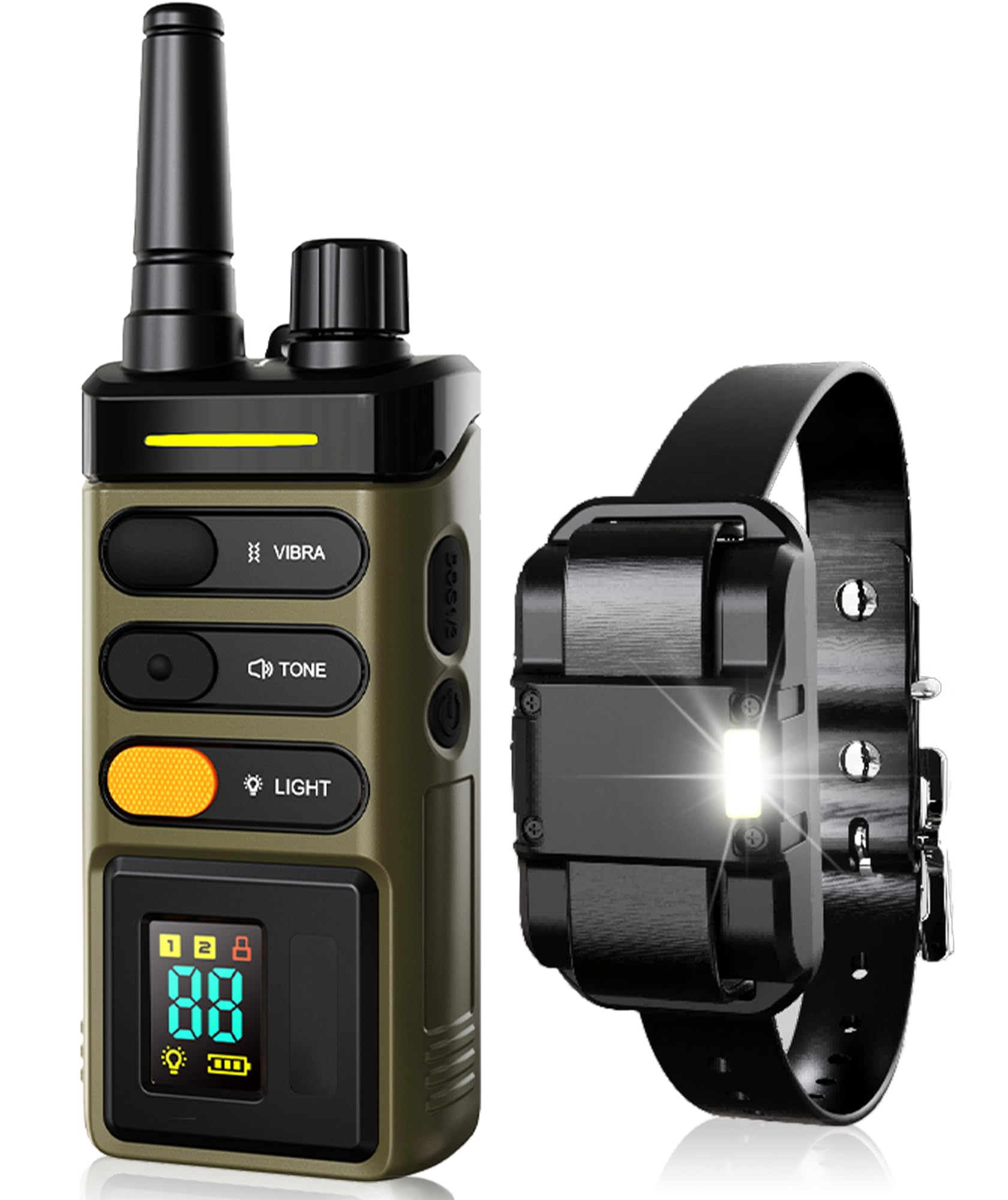 Amazon | しつけ首輪 無駄吠え防止首輪 吠え防止1500メートル リモコン